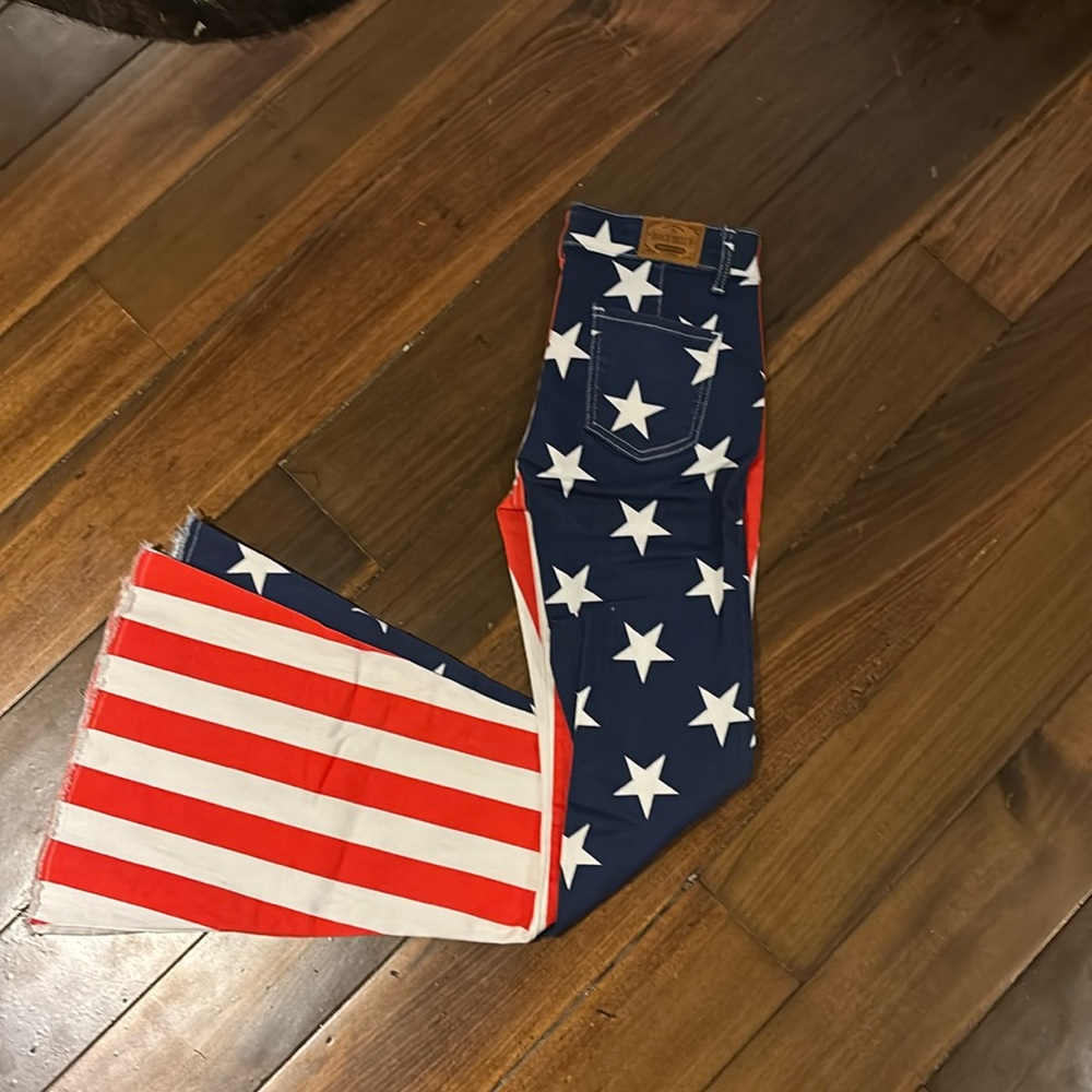 Brand new ranch dressin fallon taylor American flag jeans bootcut